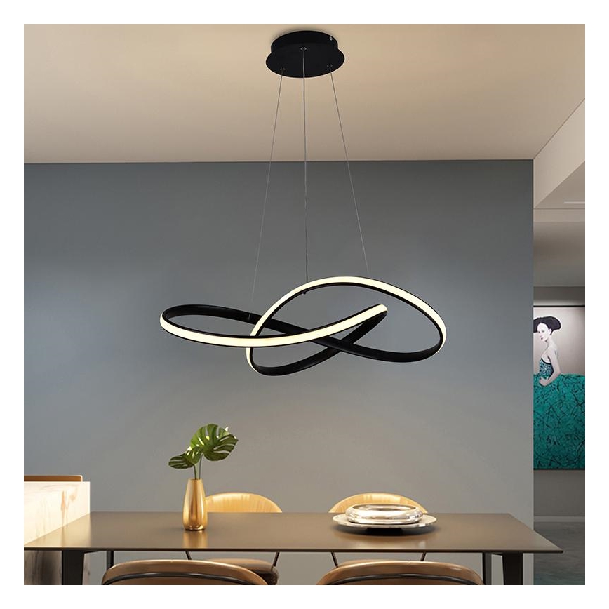 LED dimmbare Hängeleuchte an Kabel LED/70W/230V 3000-6500K Ø 55 cm + Fernbedienung