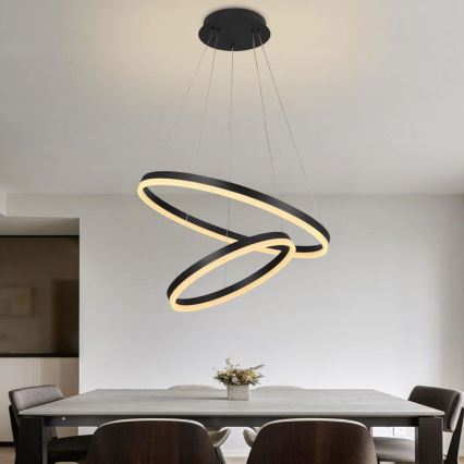 LED dimmbare Hängeleuchte an Kabel LED/70W/230V 3000-6500K Ø 60 cm + Fernbedienung