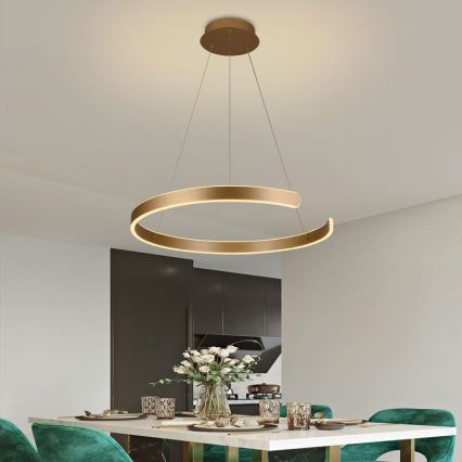 LED dimmbare Hängeleuchte an Kabel LED/70W/230V 3000-6500K Ø 60 cm + Fernbedienung