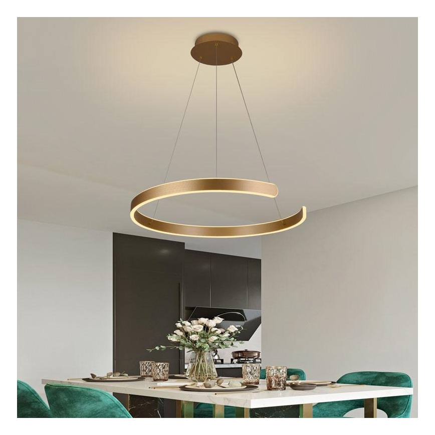 LED dimmbare Hängeleuchte an Kabel LED/70W/230V 3000-6500K Ø 60 cm + Fernbedienung