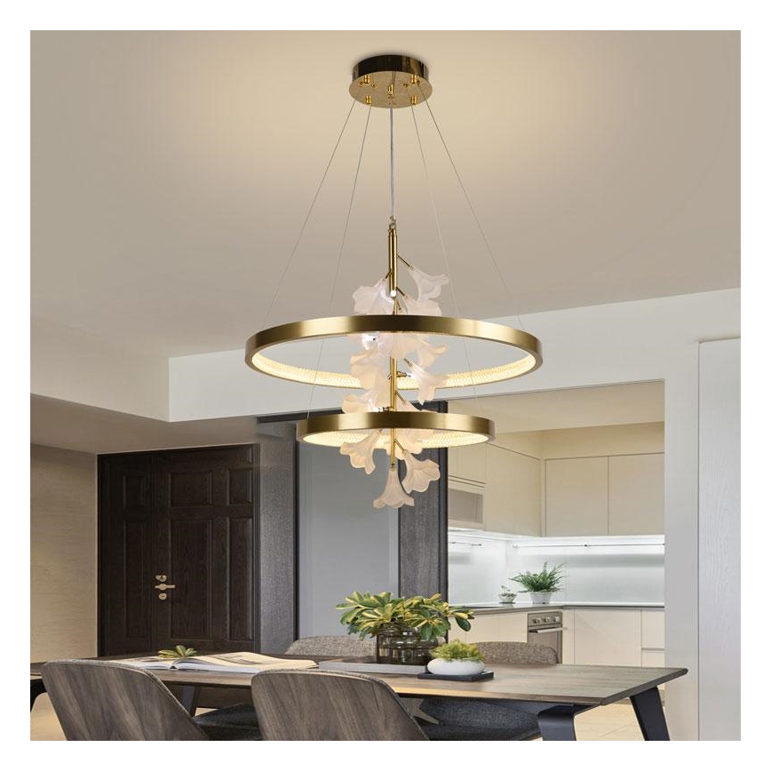 LED dimmbare Hängeleuchte an Kabel LED/70W/230V 3000-6500K + Fernbedienung