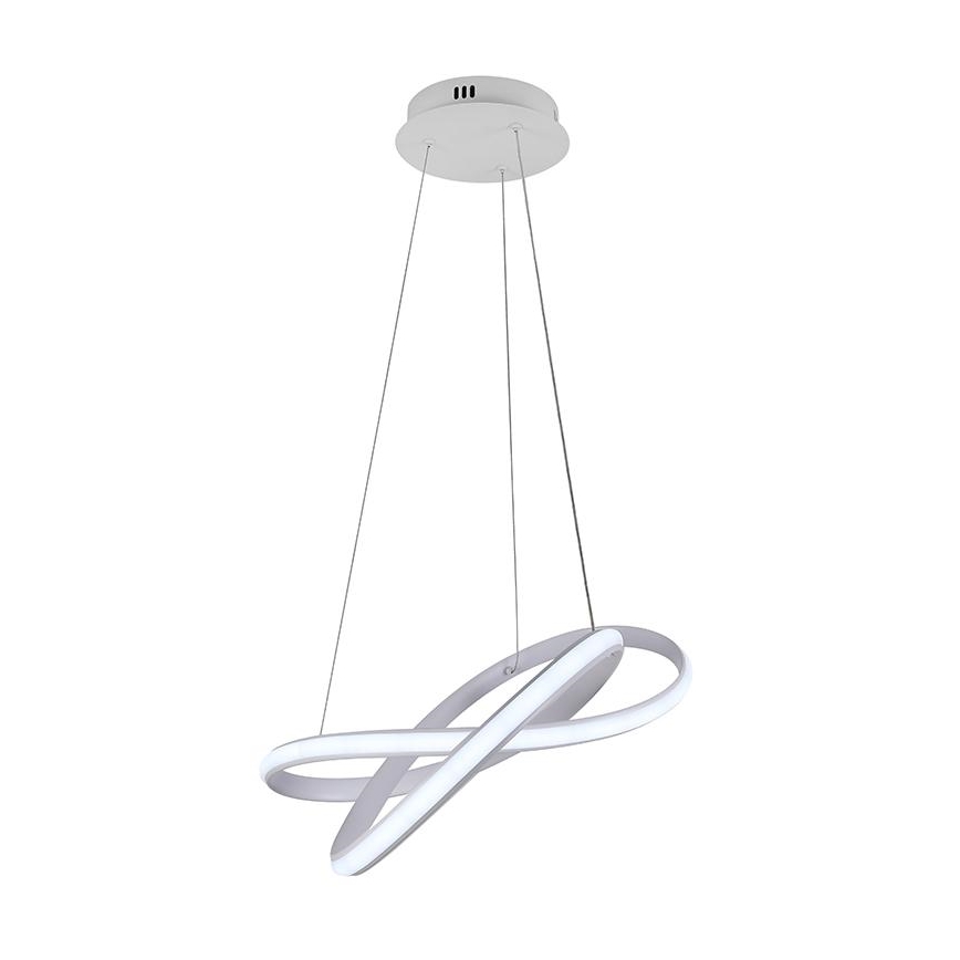 LED dimmbare Hängeleuchte an Kabel LED/70W/230V 3000-6500K Ø 55 cm weiß + Fernbedienung