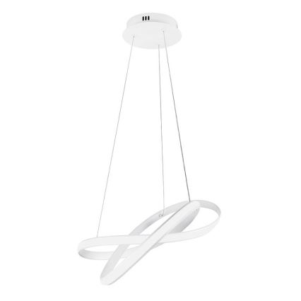 LED dimmbare Hängeleuchte an Kabel LED/70W/230V 3000-6500K Ø 55 cm weiß + Fernbedienung