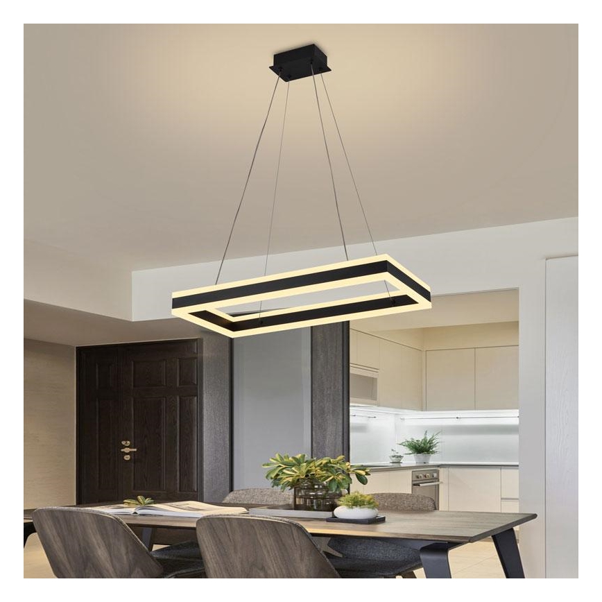 LED dimmbare Hängeleuchte an Kabel LED/80W/230V 3000-6500K + Fernbedienung