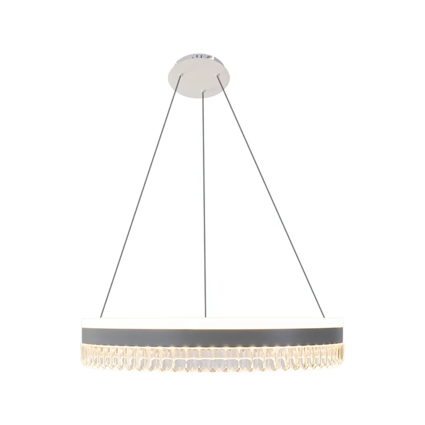 LED dimmbarer Kristall-Kronleuchter an Kabel LED/80W/230V 3000-6500K Weiß + Fernbedienung