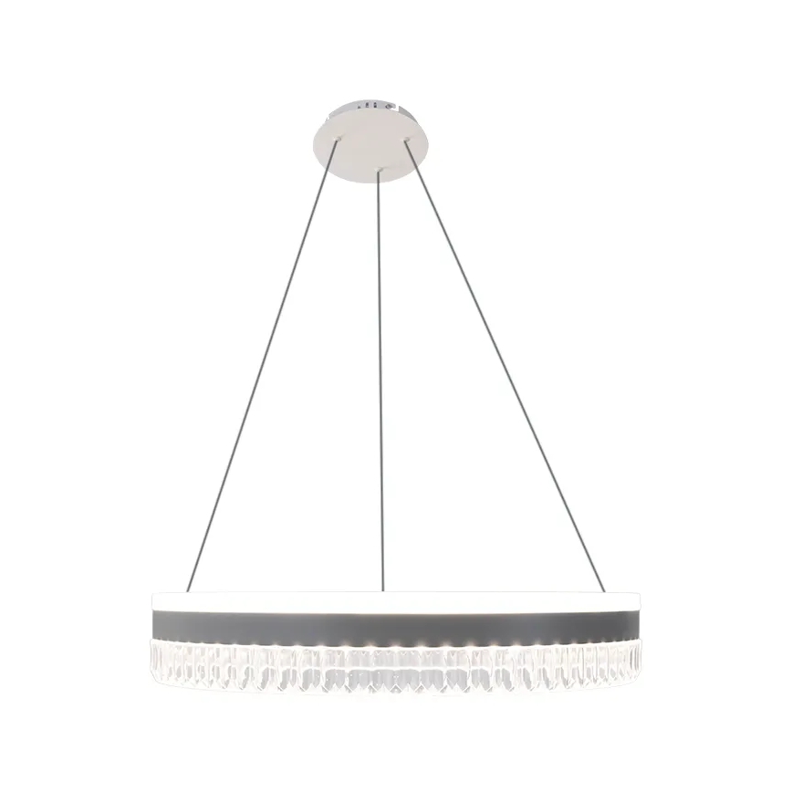 LED dimmbarer Kristall-Kronleuchter an Kabel LED/80W/230V 3000-6500K Weiß + Fernbedienung