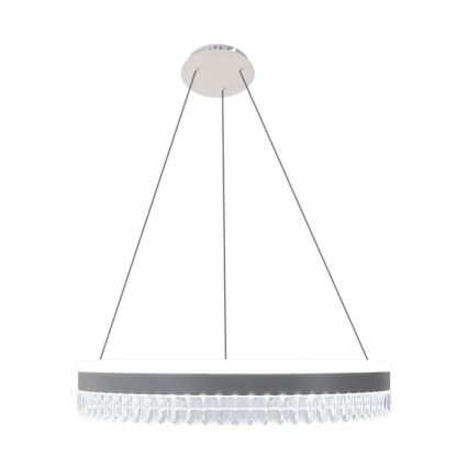 LED dimmbarer Kristall-Kronleuchter an Kabel LED/80W/230V 3000-6500K Weiß + Fernbedienung