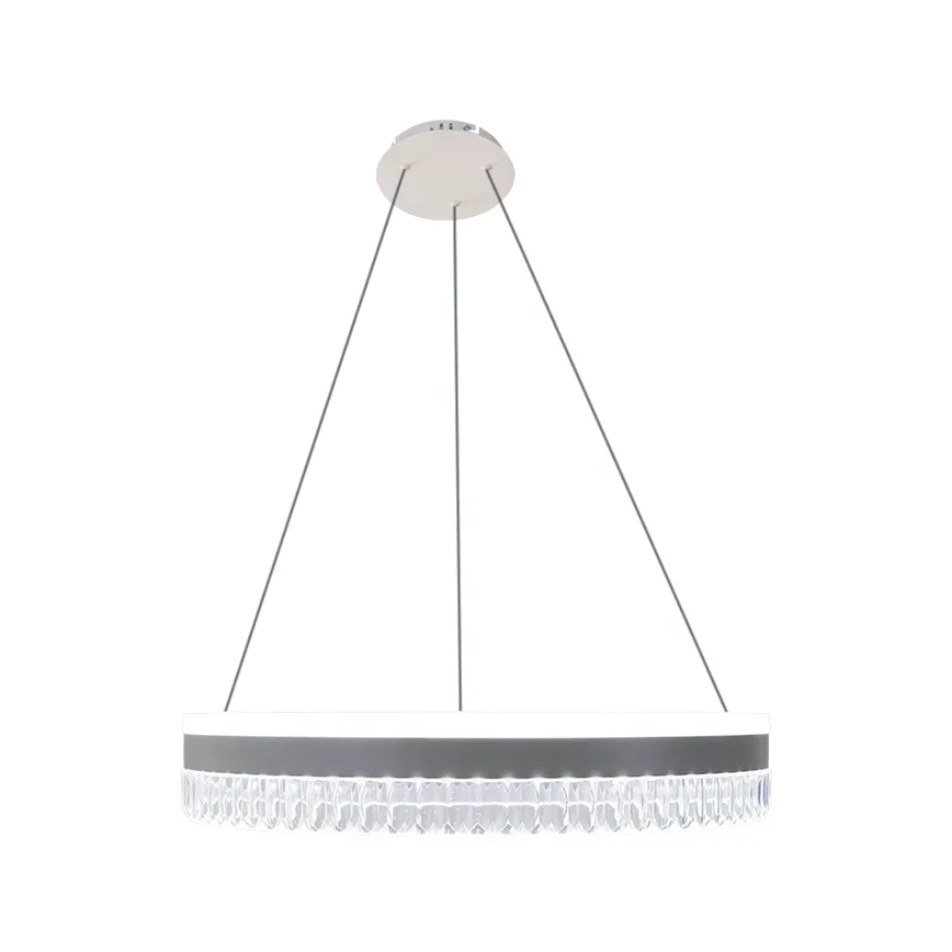 LED dimmbarer Kristall-Kronleuchter an Kabel LED/80W/230V 3000-6500K Weiß + Fernbedienung