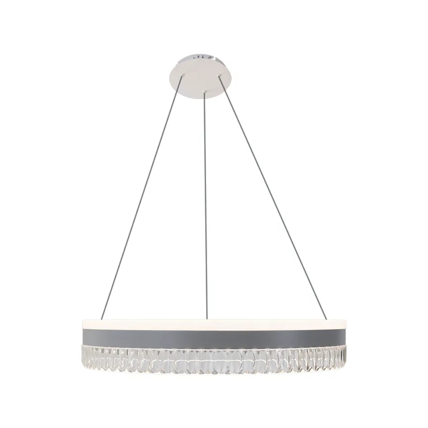 LED dimmbarer Kristall-Kronleuchter an Kabel LED/80W/230V 3000-6500K Weiß + Fernbedienung