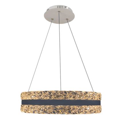 LED dimmbarer Kristall-Kronleuchter an Kabel LED/80W/230V 3000-6500K Weiß + Fernbedienung