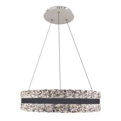 LED dimmbarer Kristall-Kronleuchter an Kabel LED/80W/230V 3000-6500K Weiß + Fernbedienung