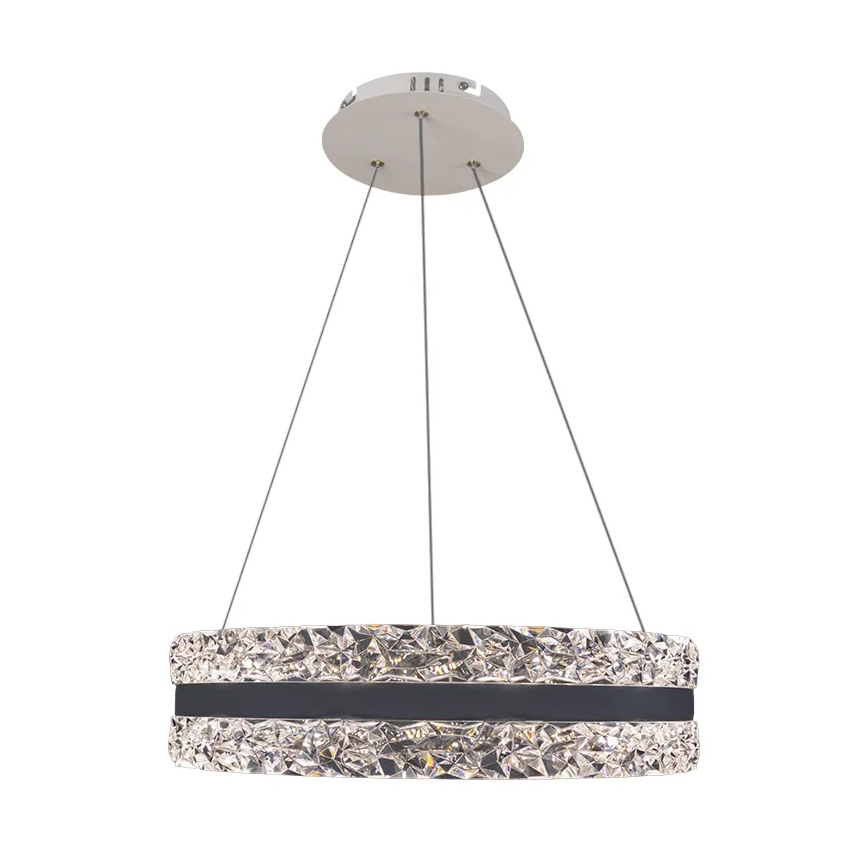 LED dimmbarer Kristall-Kronleuchter an Kabel LED/80W/230V 3000-6500K Weiß + Fernbedienung