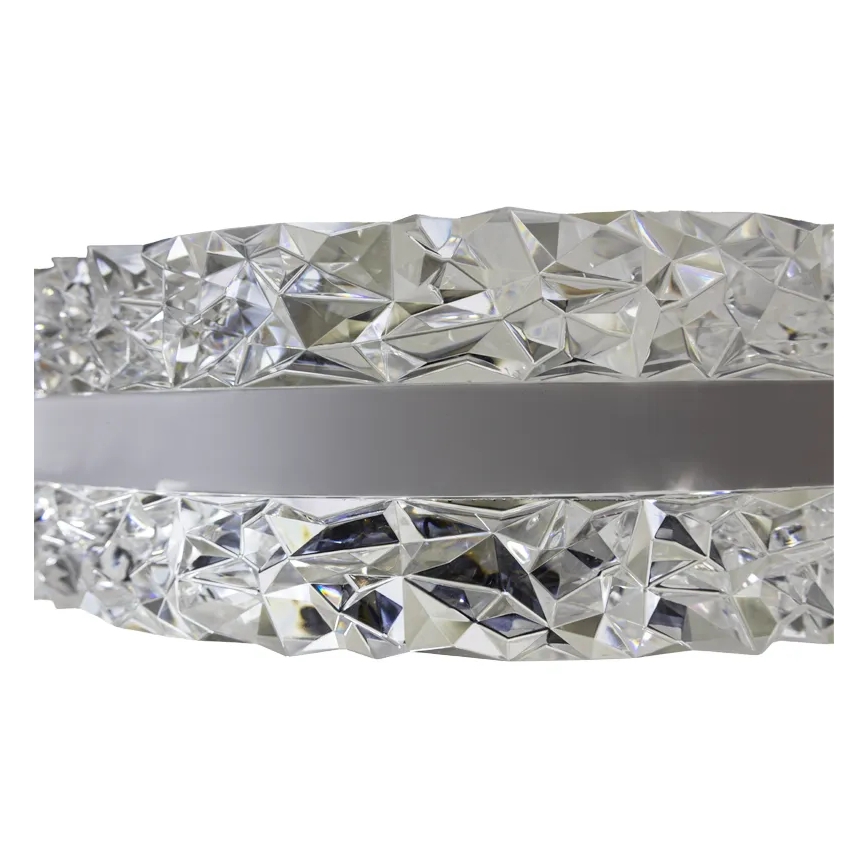 LED dimmbarer Kristall-Kronleuchter an Kabel LED/80W/230V 3000-6500K Weiß + Fernbedienung