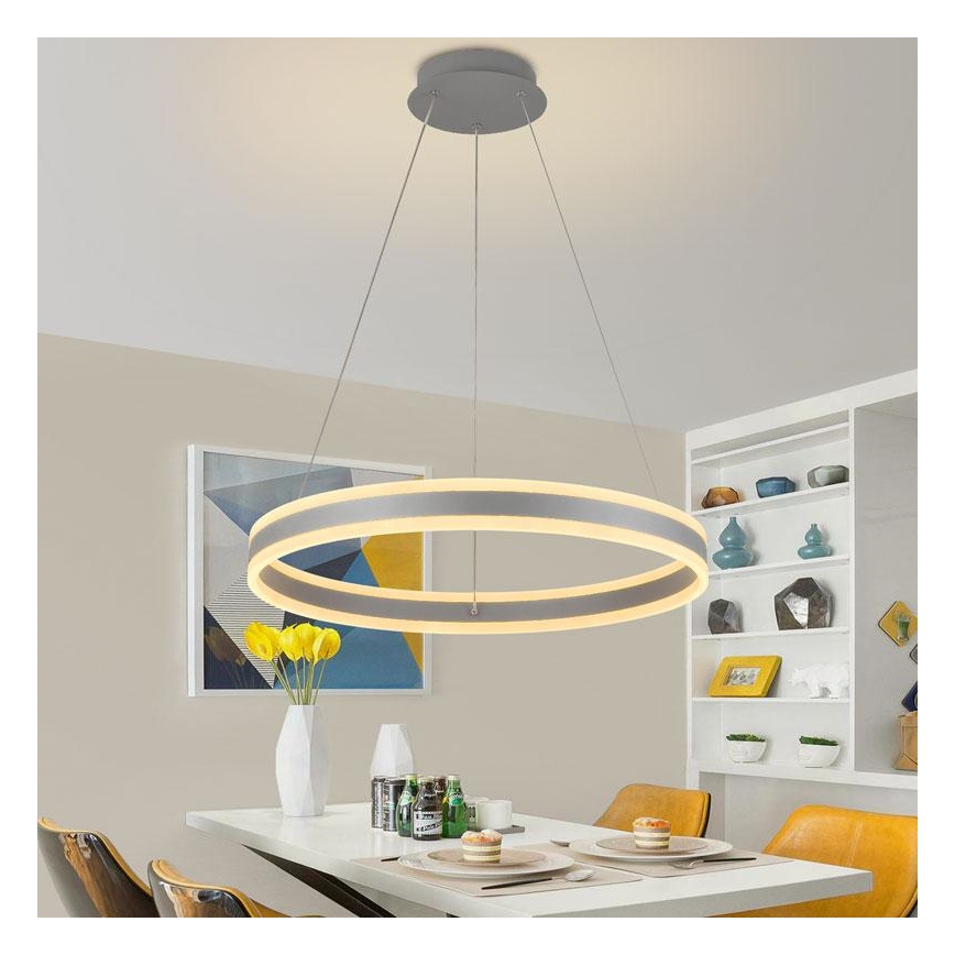 LED dimmbare Hängeleuchte an Kabel LED/85W/230V 3000-6500K Ø 60 cm + Fernbedienung