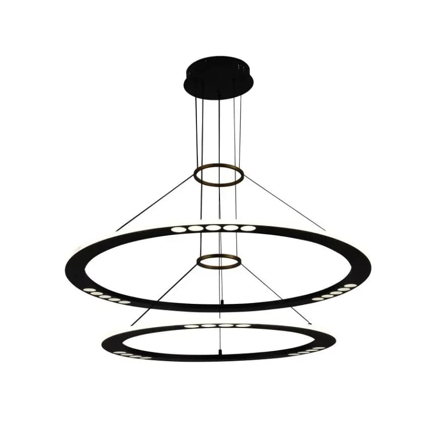 LED dimmbare Hängeleuchte an Kabel LED/90W/230V 3000-6500K + Fernbedienung