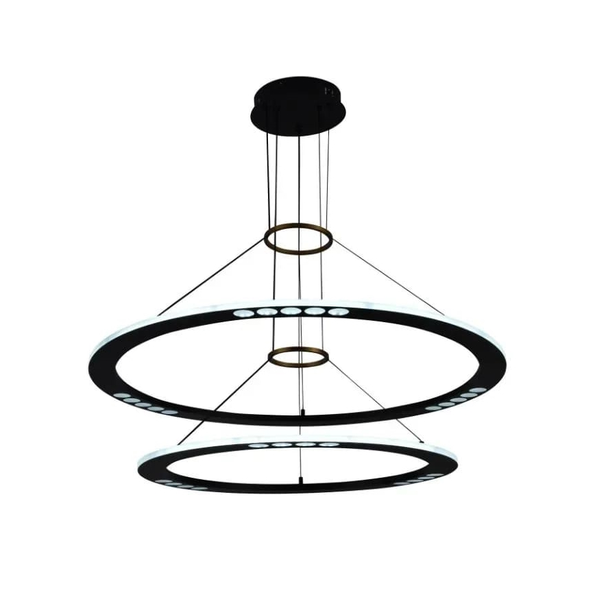 LED dimmbare Hängeleuchte an Kabel LED/90W/230V 3000-6500K + Fernbedienung