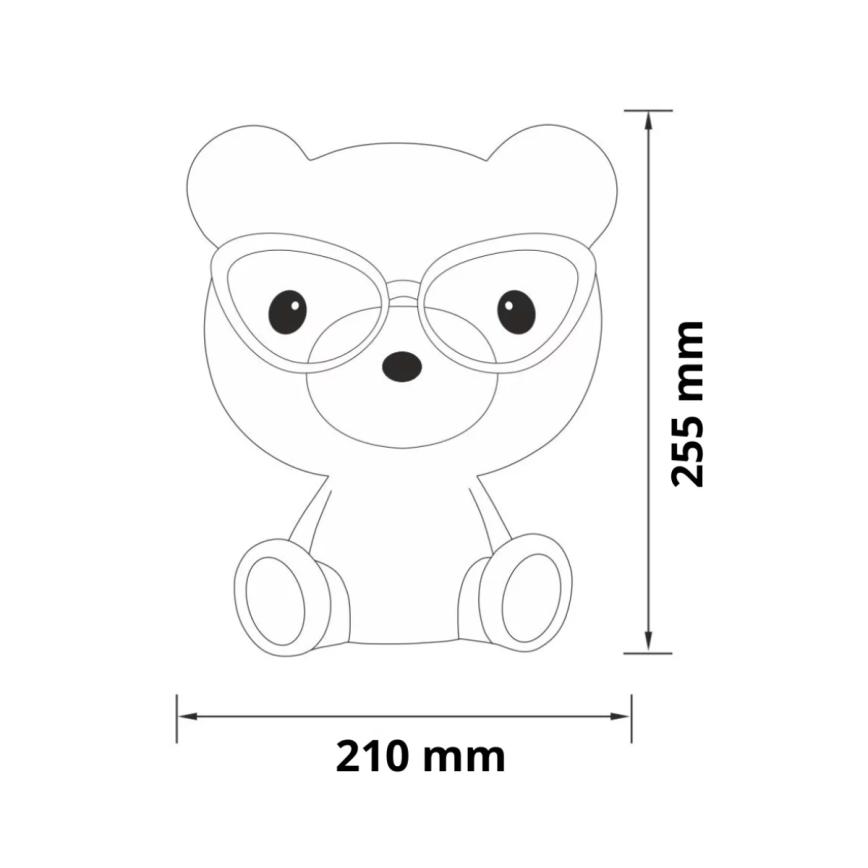 LED Dimmbare Kindernachtlämpchen LED/2,5W Bär blauB