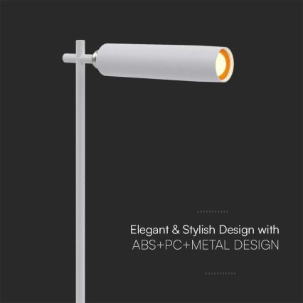 LED dimmbare magnetische wiederaufladbare Tischlampe 3in1 LED/3W/5V 4000K 1500 mAh Weiß