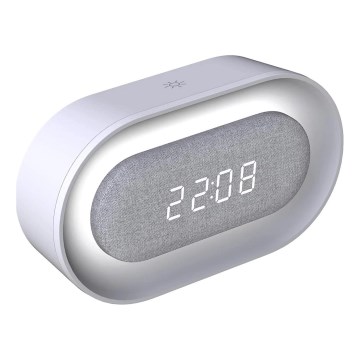 LED dimmbare Nachtlampe mit Wecker KAJA LED/1,3W/5V 3000K