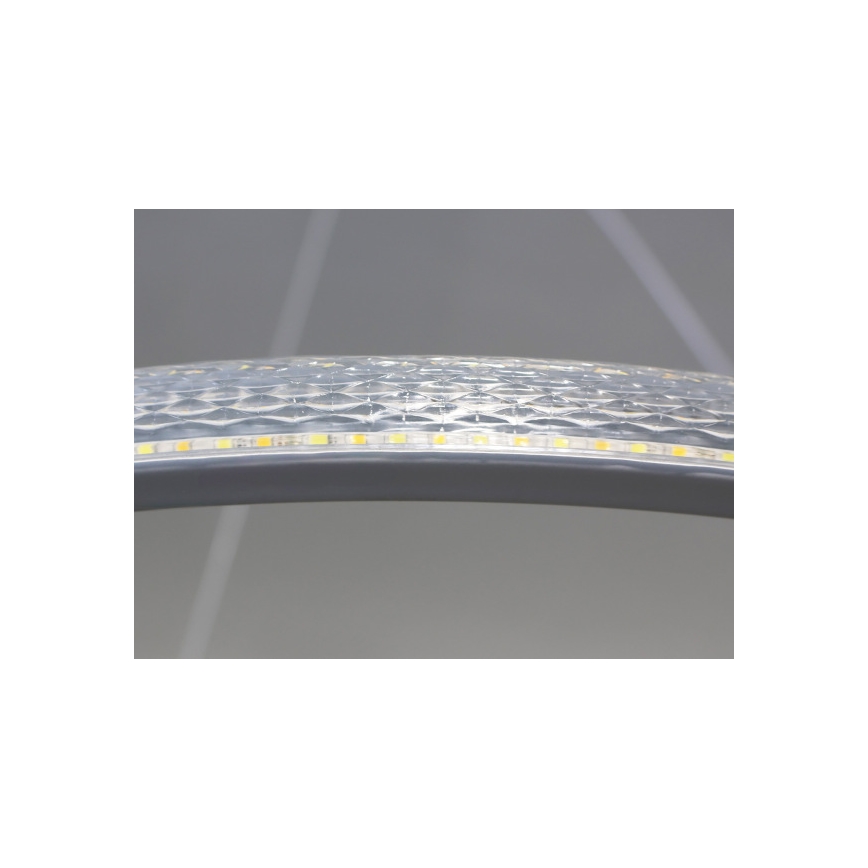 Dimmbare LED-Pendelleuchte mit Drahtseilaufhängung, 32 W, 230 V, 3000–6500 K, Ø 60 cm + Fernbedienung