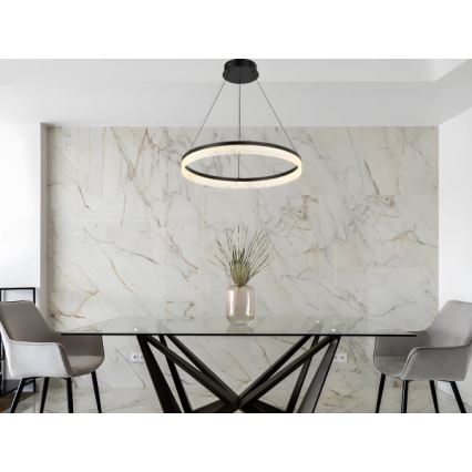 LED-dimmbarer Pendelleuchter an Stahlseil ALIANZ LED/60W/230V 3000-6000K Ø 80 cm + Fernbedienung