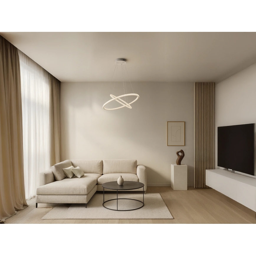 LED-dimmbare Pendelleuchte an Kabel LED/150W/230V 3000-6500K + Fernbedienung