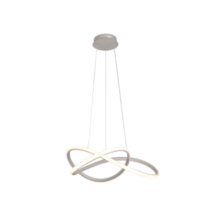 Dimmbare LED-Hängeleuchte an Stahlseil LED/85W/230V 3000-6500K Ø 60 cm + Fernbedienung