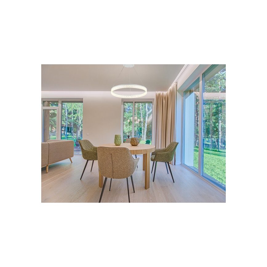 LED-dimmbare Pendelleuchte ALIANZ mit Kabelaufhängung LED/45W/230V 3000-6000K Ø 60 cm + Fernbedienung