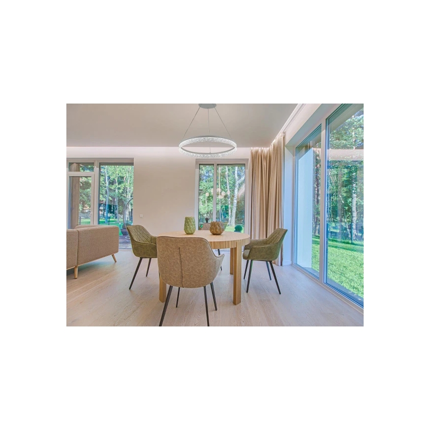 LED-dimmbare Pendelleuchte ALIANZ mit Kabelaufhängung LED/45W/230V 3000-6000K Ø 60 cm + Fernbedienung