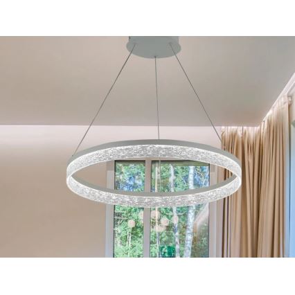 LED-dimmbare Pendelleuchte ALIANZ mit Kabelaufhängung LED/45W/230V 3000-6000K Ø 60 cm + Fernbedienung