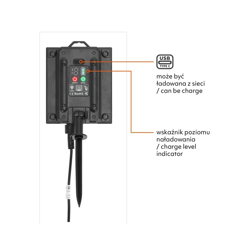 LED-dimmbare, solarbetriebene Deko-Lichterkette STARLIGHT NEO 20xE27/3,7V 2700K IP54 1200 mAh 11,5m + Fernbedienung