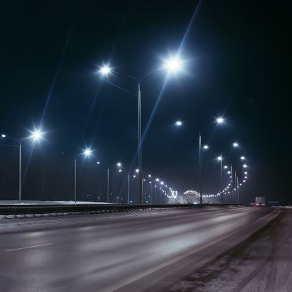 LED Dimmbare Solar-Straßenlaterne mit Sensor KERS LED/300W/3,2V 6500K 8000 mAh IP65 grau + Fernbedienung