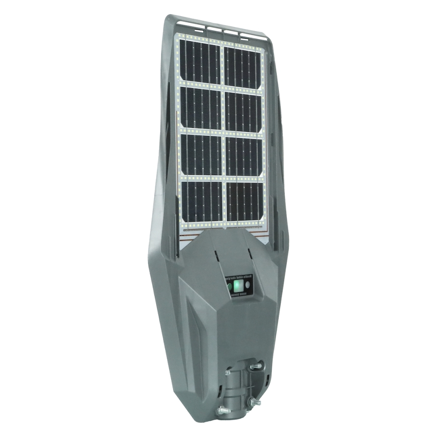 LED Dimmbare Solar-Straßenlaterne mit Sensor KERS LED/300W/3,2V 6500K 8000 mAh IP65 grau + Fernbedienung
