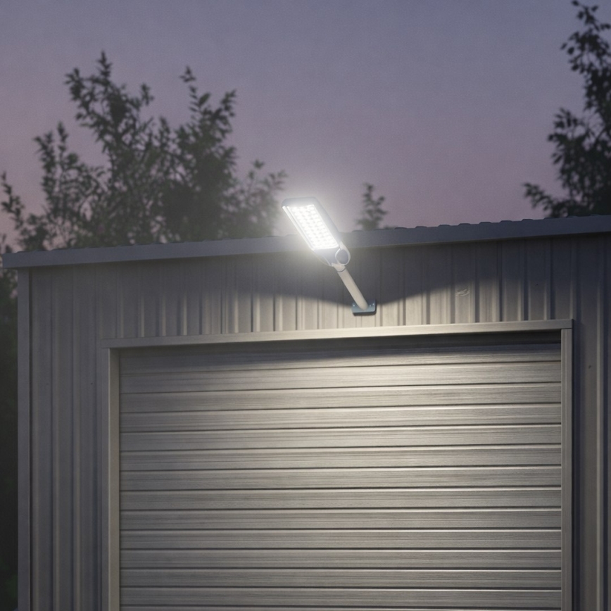 LED-dimmbare Solar-Straßenlampe mit Sensor VENICE LED/100W/3,2V 6000 mAh IP65 schwarz + Fernbedienung