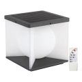 LED dimmbare solarbetriebene Wandleuchte LED/3W/3,7V IP65 3000K 2600 mAh + Fernbedienung