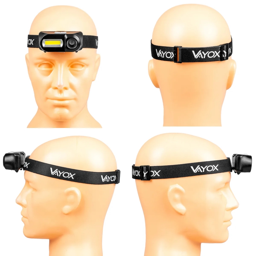 LED wiederaufladbare Stirnlampe dimmbar 2xLED/5V IPX4 250 lm 2000 mAh