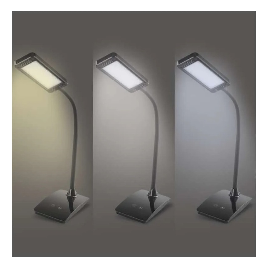 LED-dimmbare Tischlampe EDDY LED/6W/230V 3000/4500/6800K schwarz