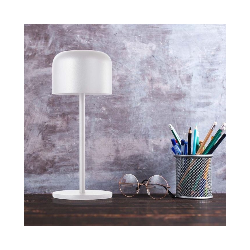 LED dimmbare, wiederaufladbare Touch-Tischlampe LED/1,5W/5V 2700-5700K IP54 2200 mAh weiß