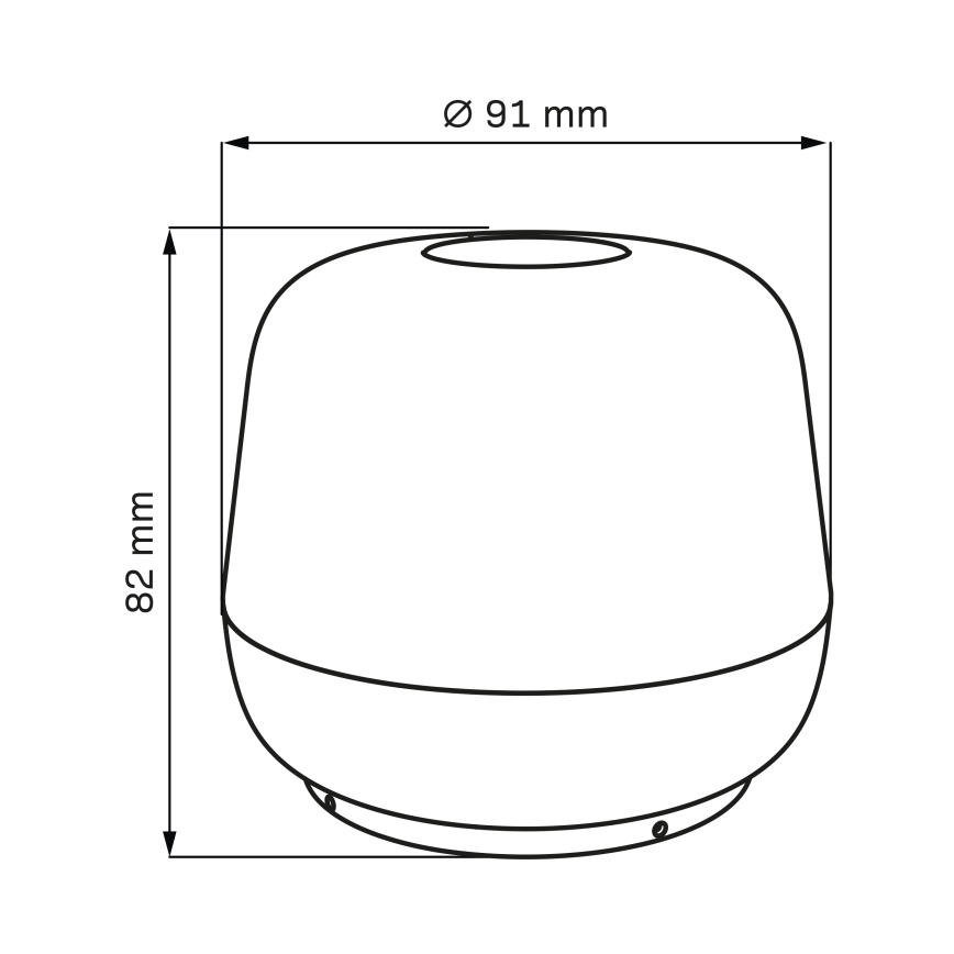 LED dimmbare Touch-Außen-Tischlampe SAMBA LED/1,2W/5V USB 1200 mAh IP44 grün