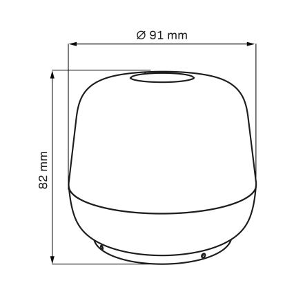 LED dimmbare Touch-Außen-Tischlampe SAMBA LED/1,2W/5V USB 1200 mAh IP44 grau