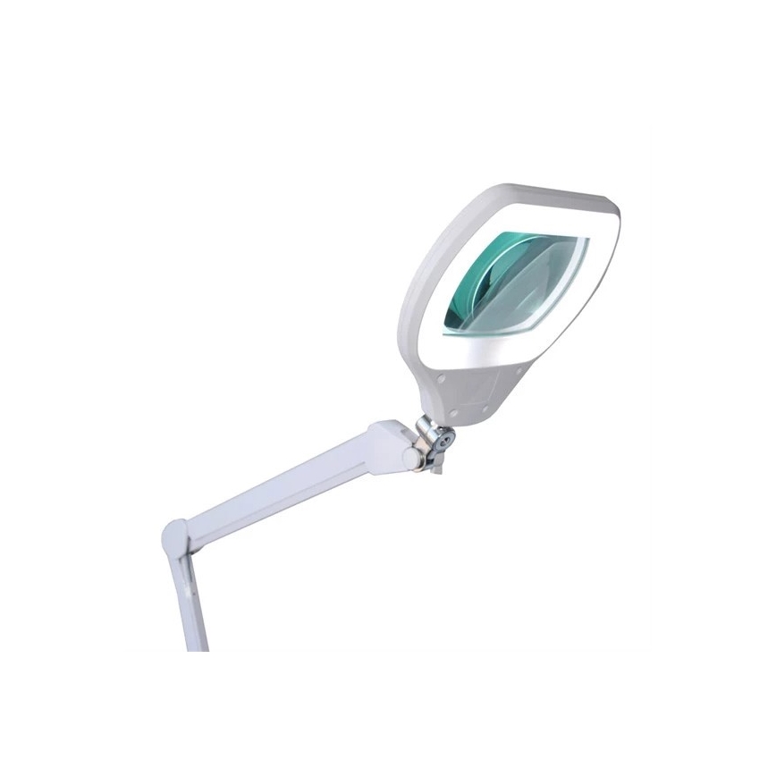 LED dimmbare Tischleuchte mit Lupe LED/12W/230V weiß