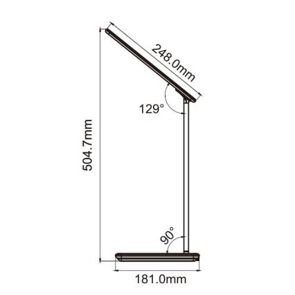 LED Dimmbare Touch-Tischleuchte mit kabelloser Aufladung JOY LED/6W/230V + USB weiß