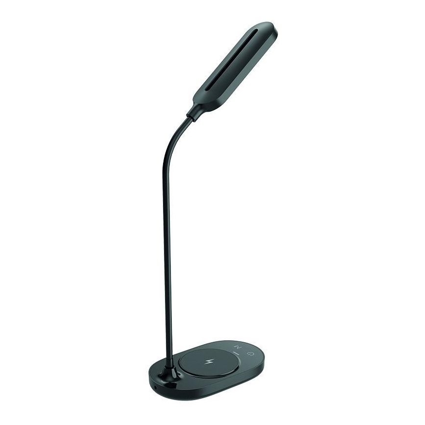 LED dimmbare Touch-Tischleuchte mit kabelloser Aufladung OCTAVIA LED/7W/230V schwarz