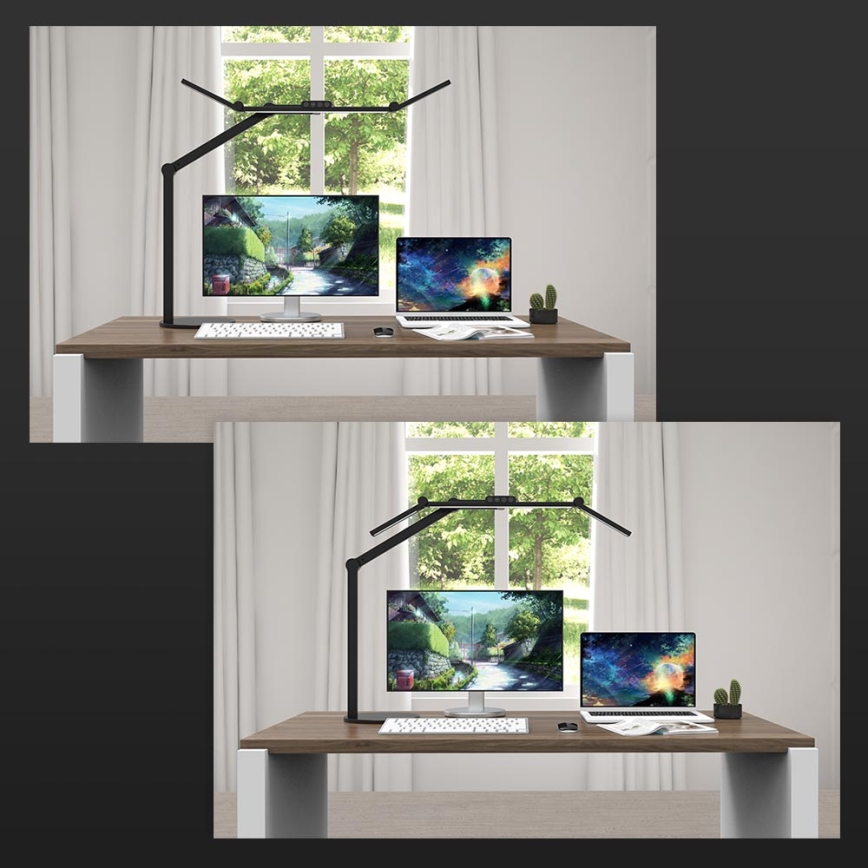 LED dimmbare, berührungsaktivierte flexible Tischlampe LED/24W/230V 3000-6500K CRI 92 Schwarz