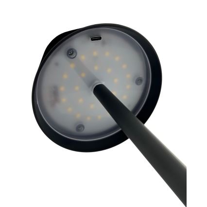 LED dimmbare Touch-Tischlampe LED/5W/5V USB 1200 mAh schwarz