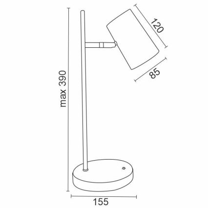 LED Dimmbare Touch-Tischleuchte ALICE LED/5W/230V weiß