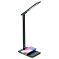 LED Dimmbare Touch-Tischleuchte mit kabelloser Aufladung JOY LED/6W/230V + USB schwarz