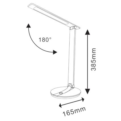 LED Dimmbare Touch-Tischleuchte SERRA LED/8W/230V schwarz