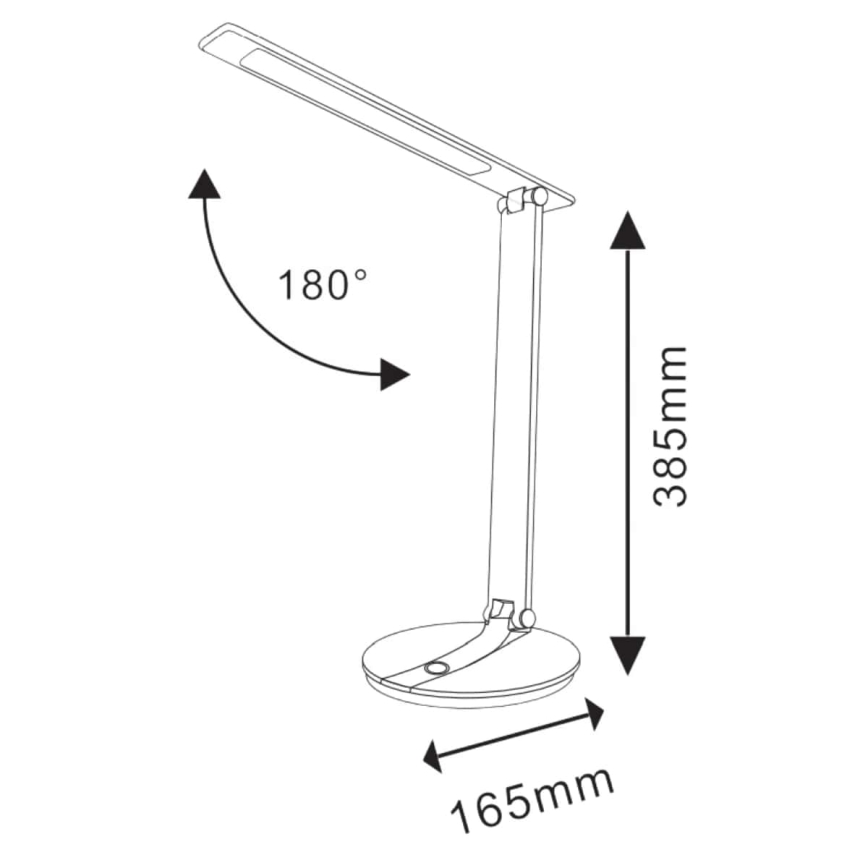 LED Dimmbare Touch-Tischleuchte SERRA LED/8W/230V schwarz