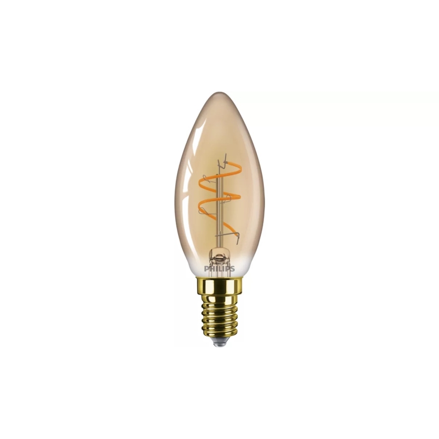 LED-dimmbare Vintage-Glühbirne Philips B35 E14/2,7W/230V 1800K CRI 90